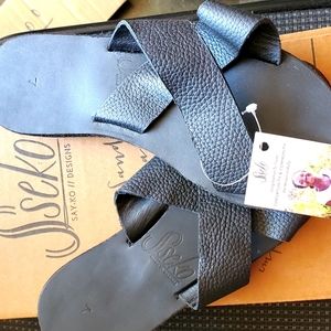 - Sseko Crossover sandals size 7 NIB